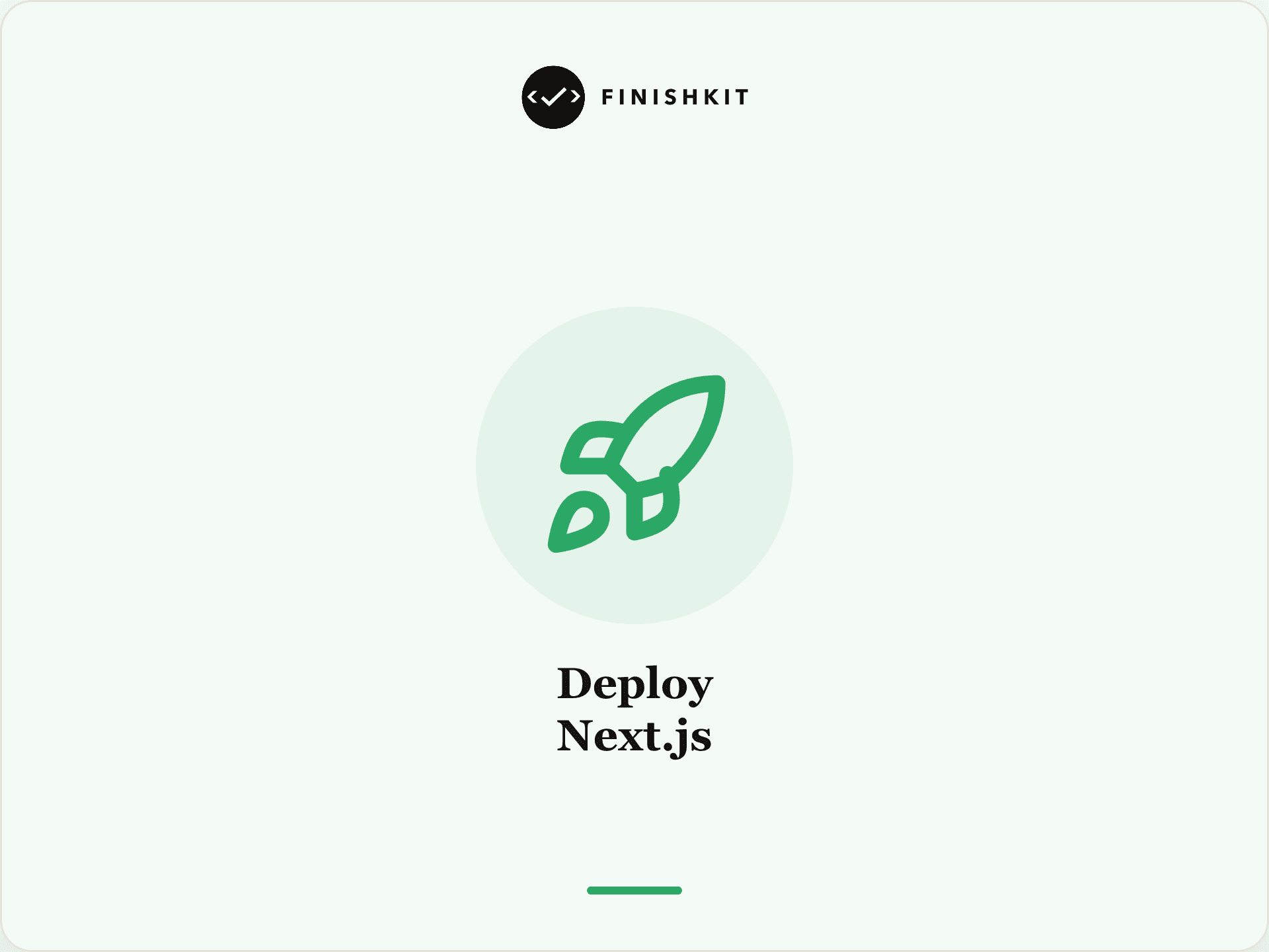 Rocket launch representing deploying a Next.js application to production