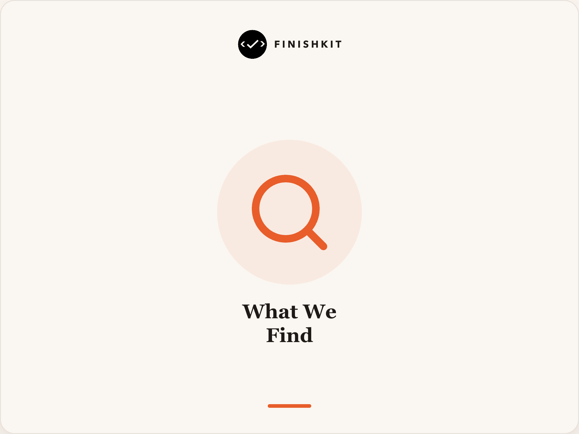 Dashboard showing FinishKit scan results across multiple AI-built applications